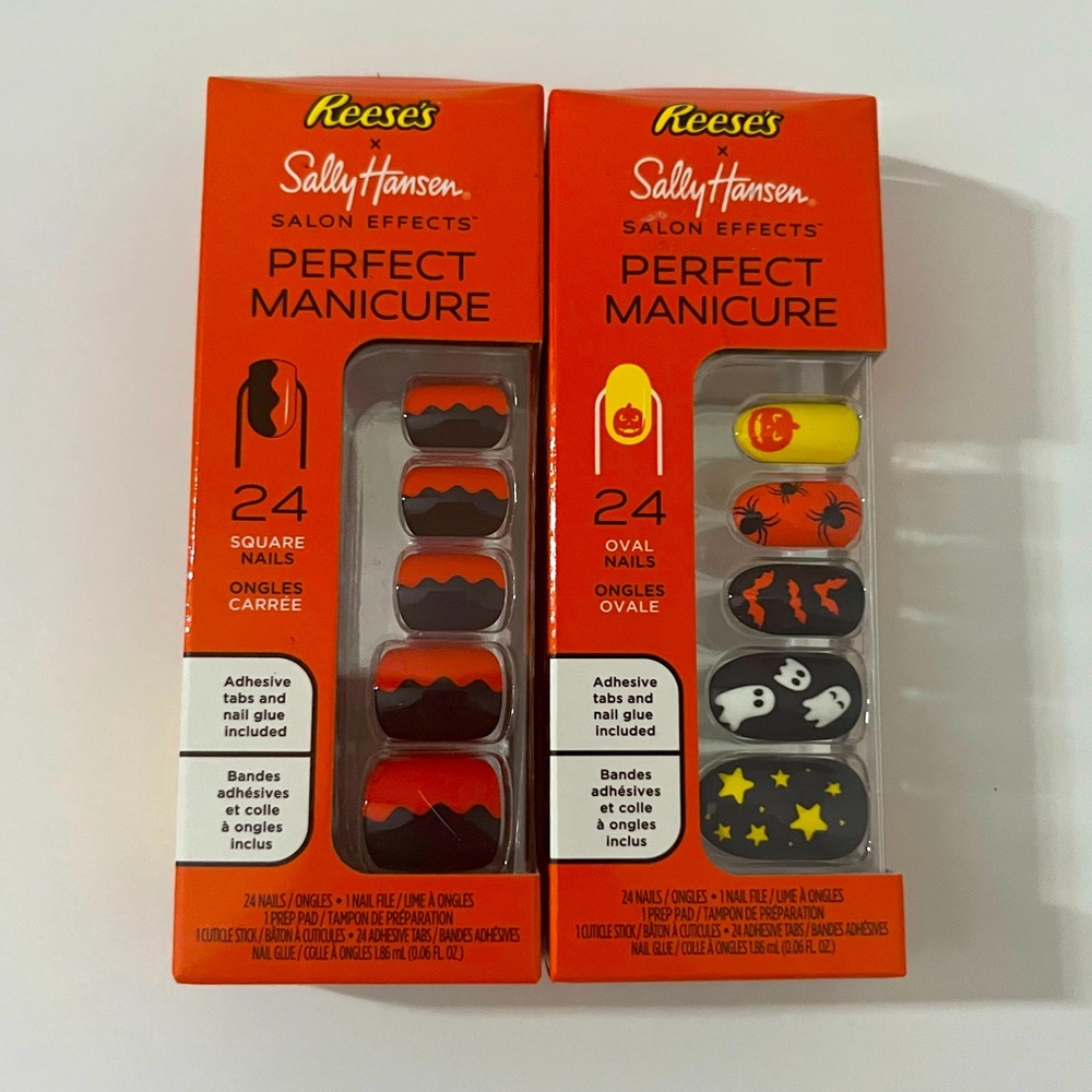 Reese’s x sally hansen. Halloween nails